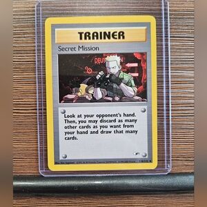 Pokemon Trainer Secret Mission Card